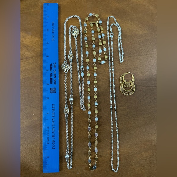 Napier Gold and Silver Necklace Set - Picture 4 of 5